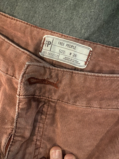 Free People Just Float On Corduroy Flare Jean (Size 26)