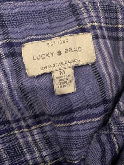 Lucky Brand plaid boyfriend flannel shirt